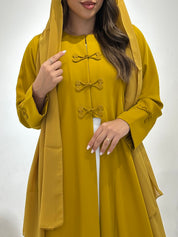 C 1497 Saffron Abaya