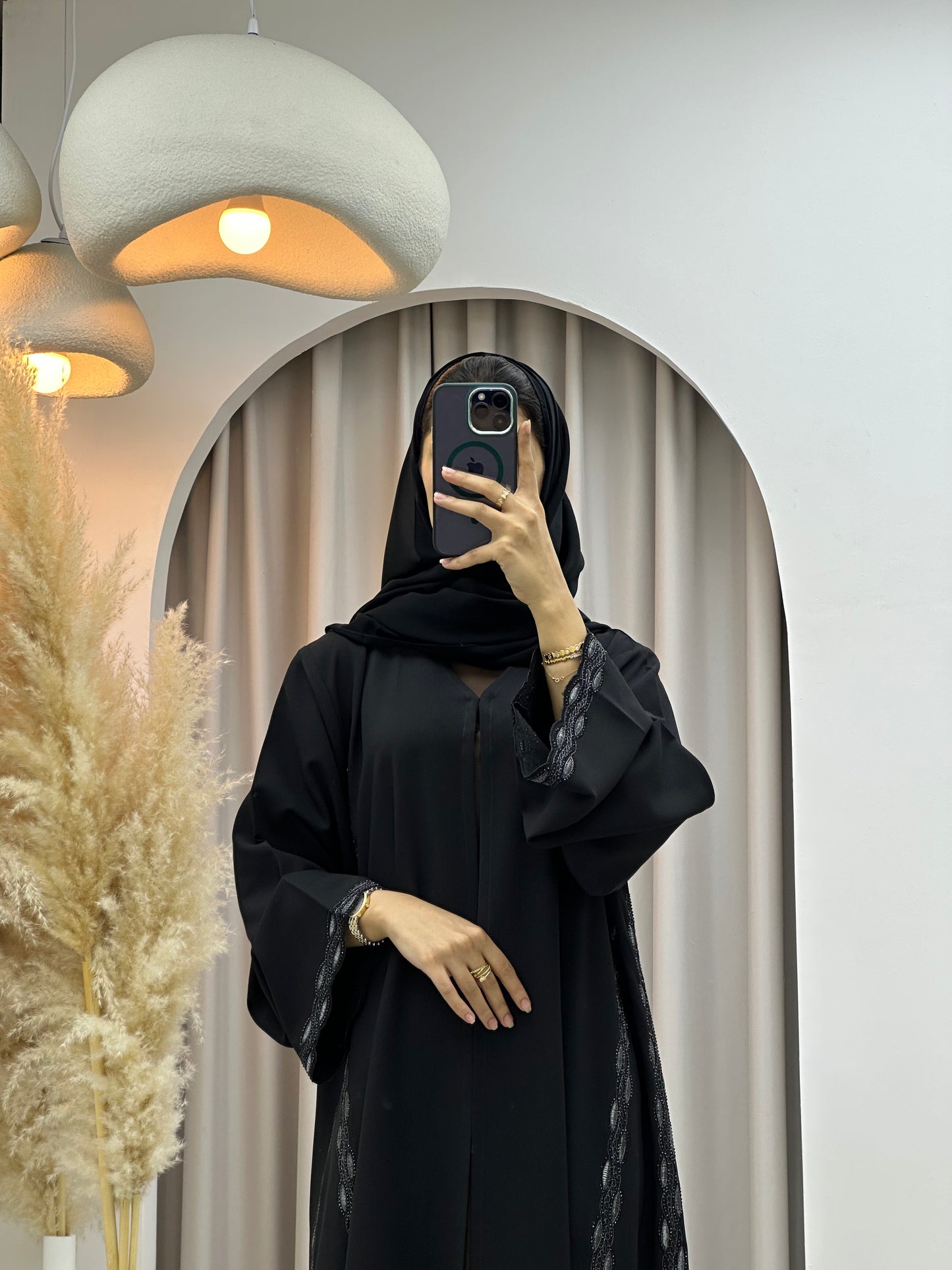 C 0568 Black Work Abaya