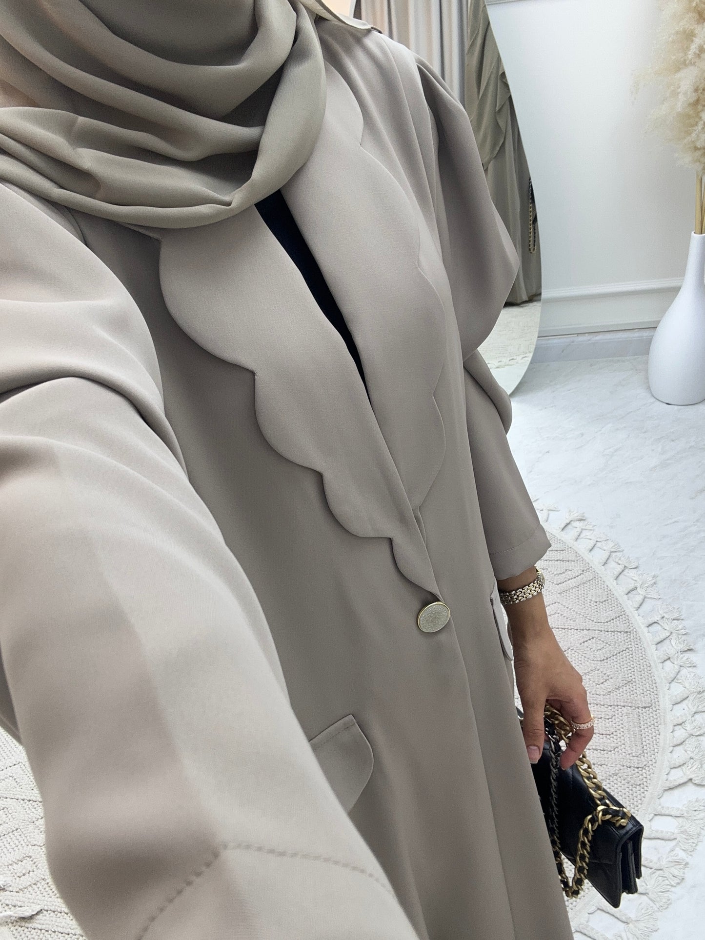 C RTW 0133-01 Army Green Coat Abaya