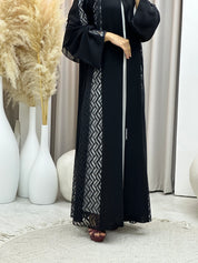 C RTW 0560 Black Classic Lace Abaya