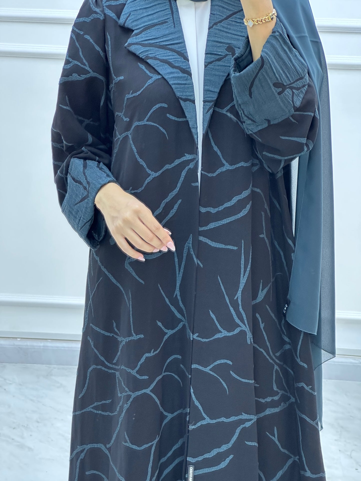 C Coat Budget Teal Abaya