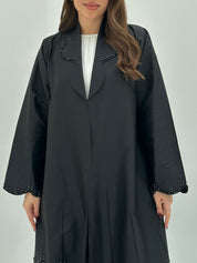 C 1728 Black Coat Abaya
