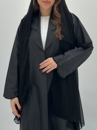 عباءة سوداء C 1728 - XS / 50