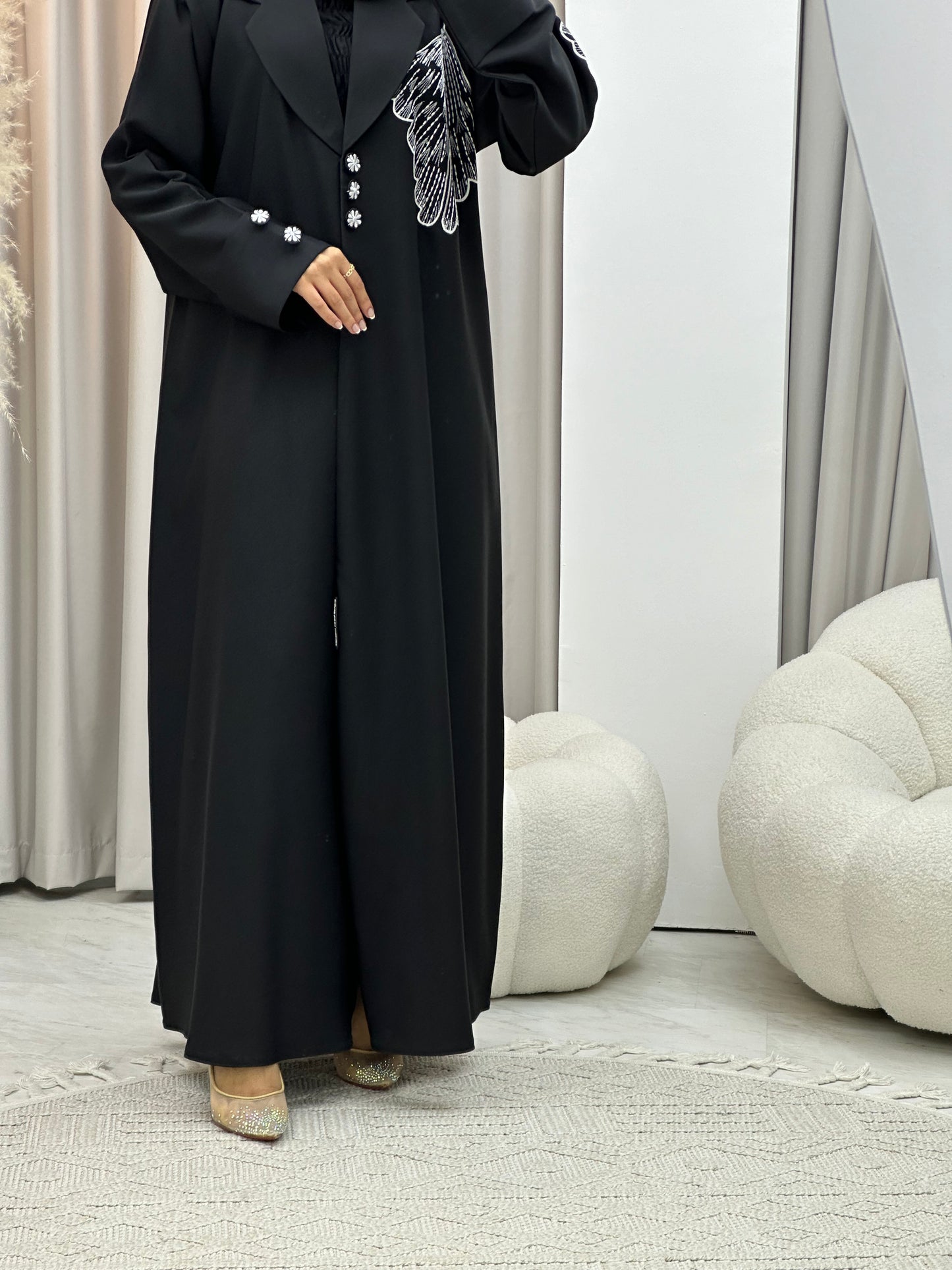 C 0309 Black Abaya