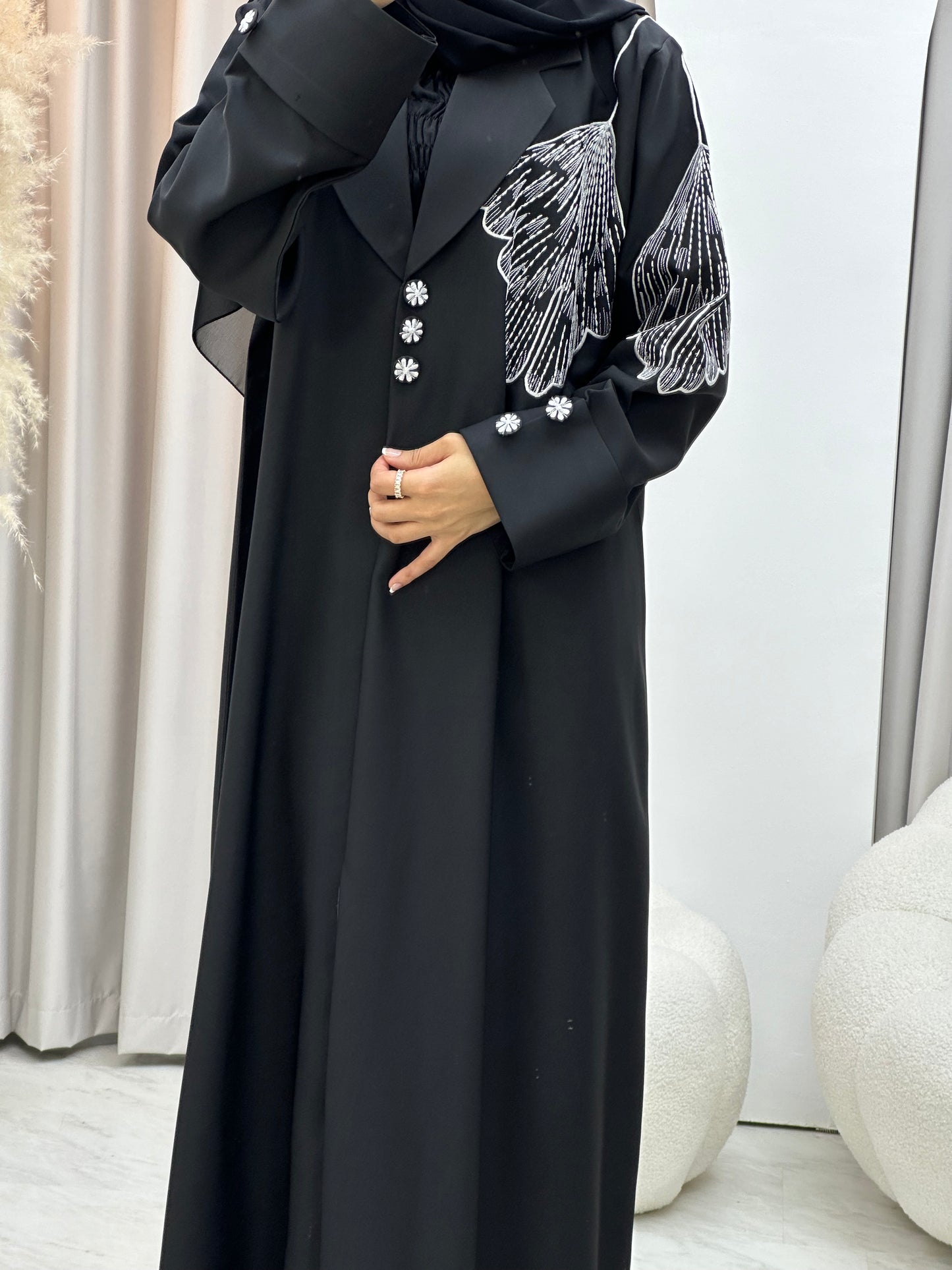 C 0309 Black Abaya