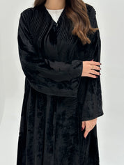 C 1737 Black Velvet Abaya