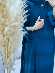 C 1281-05 Denim Blue Abaya