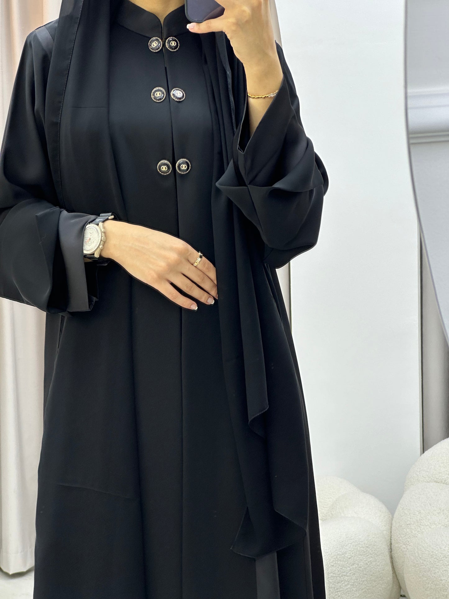 C 0318 Black Abaya