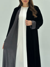 C 1740 Black Velvet Abaya