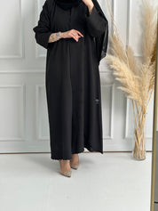 C RTW Black Work Abaya Set 159