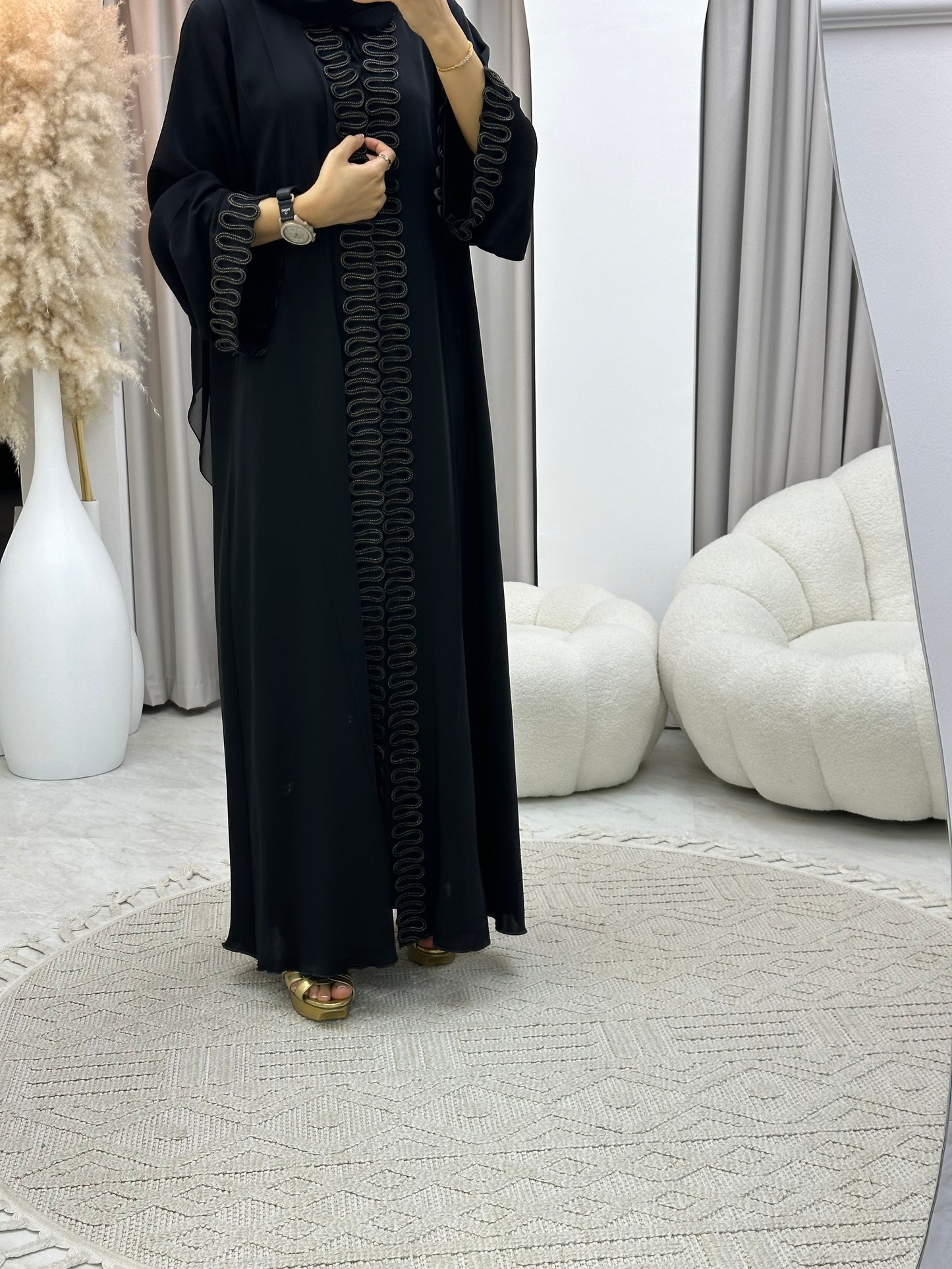 C 0321 Black Abaya