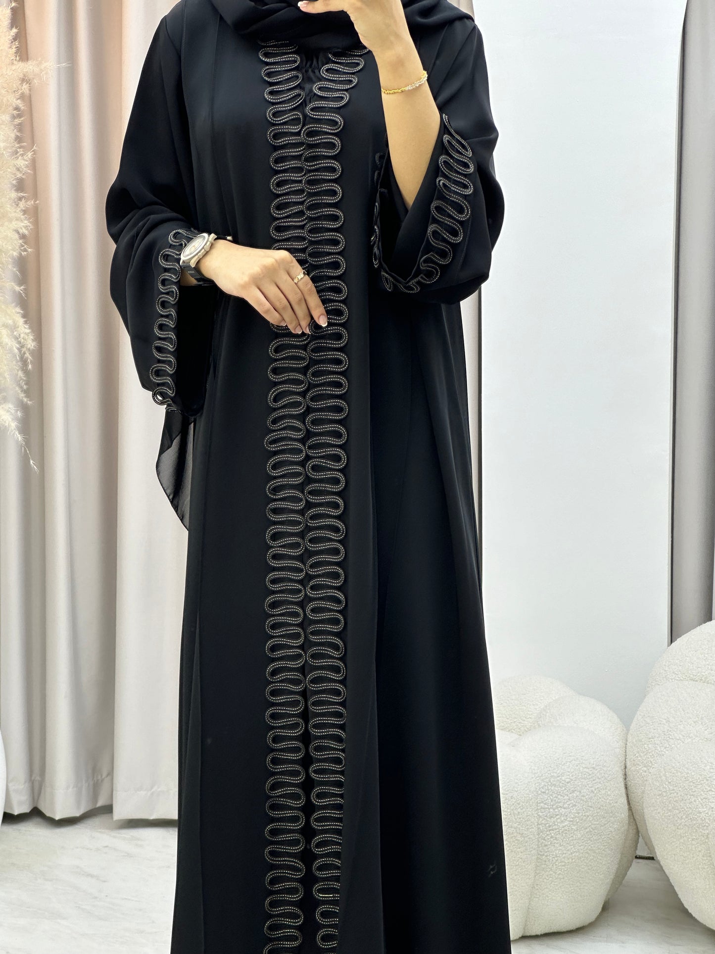 C 0321 Black Abaya