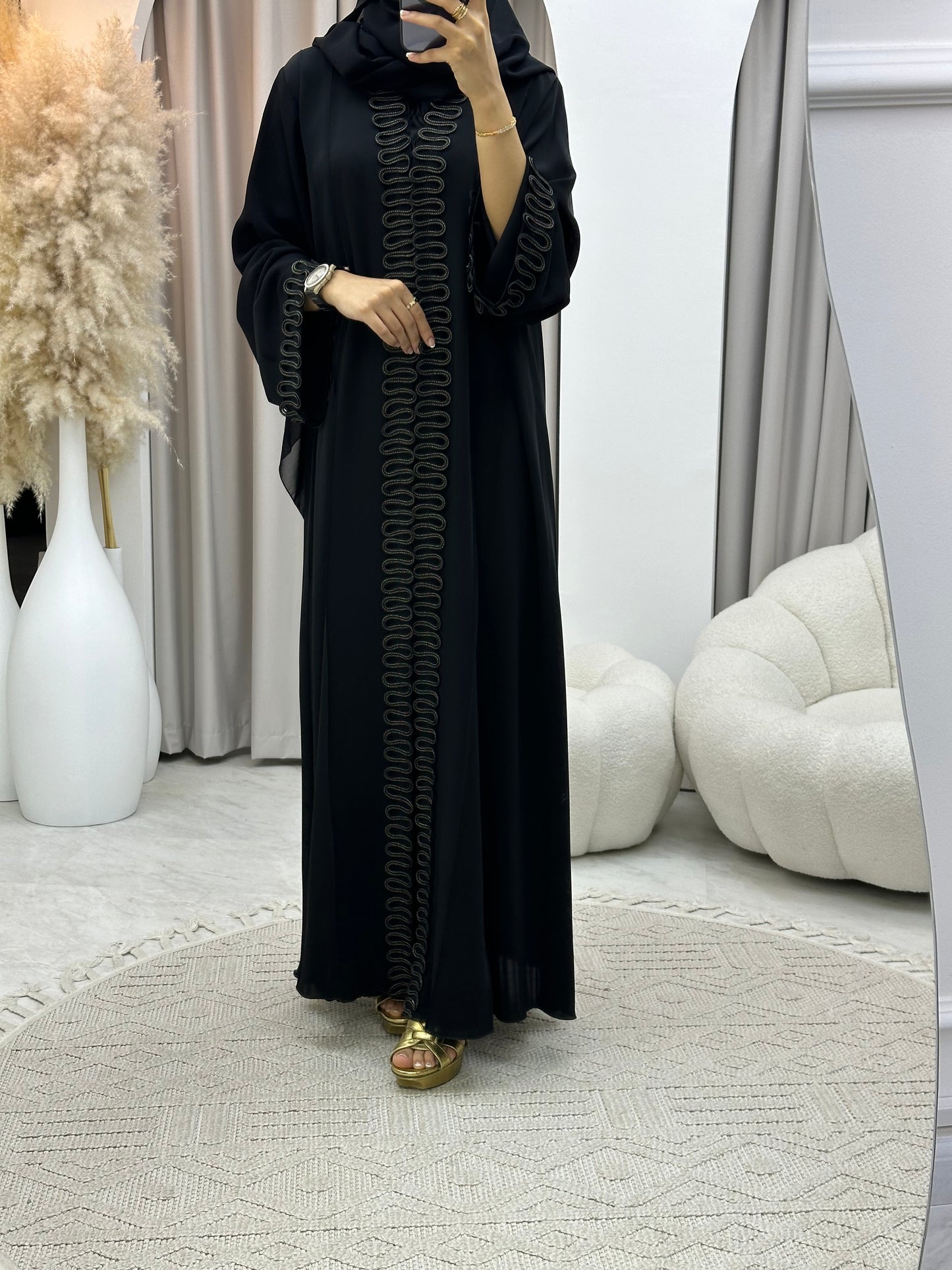 C 0321 Black Abaya