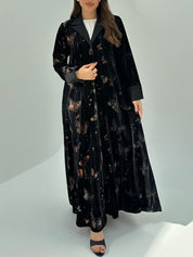 C 1744 Black Butterfly Abaya
