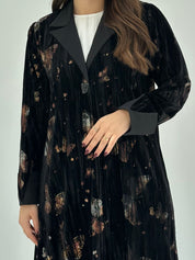 C 1744 Black Butterfly Abaya