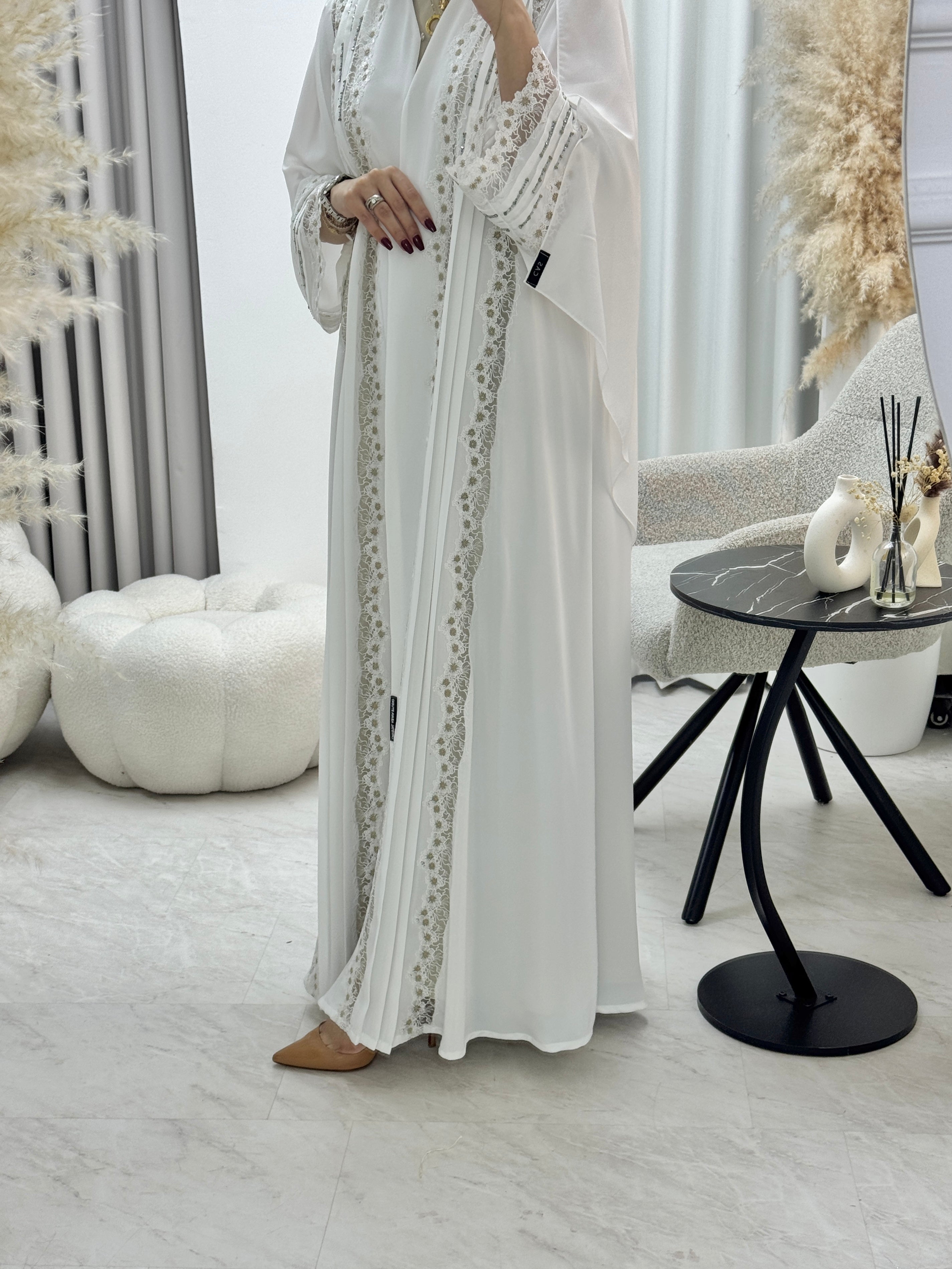 C 1288 Pearl Botanic Abaya