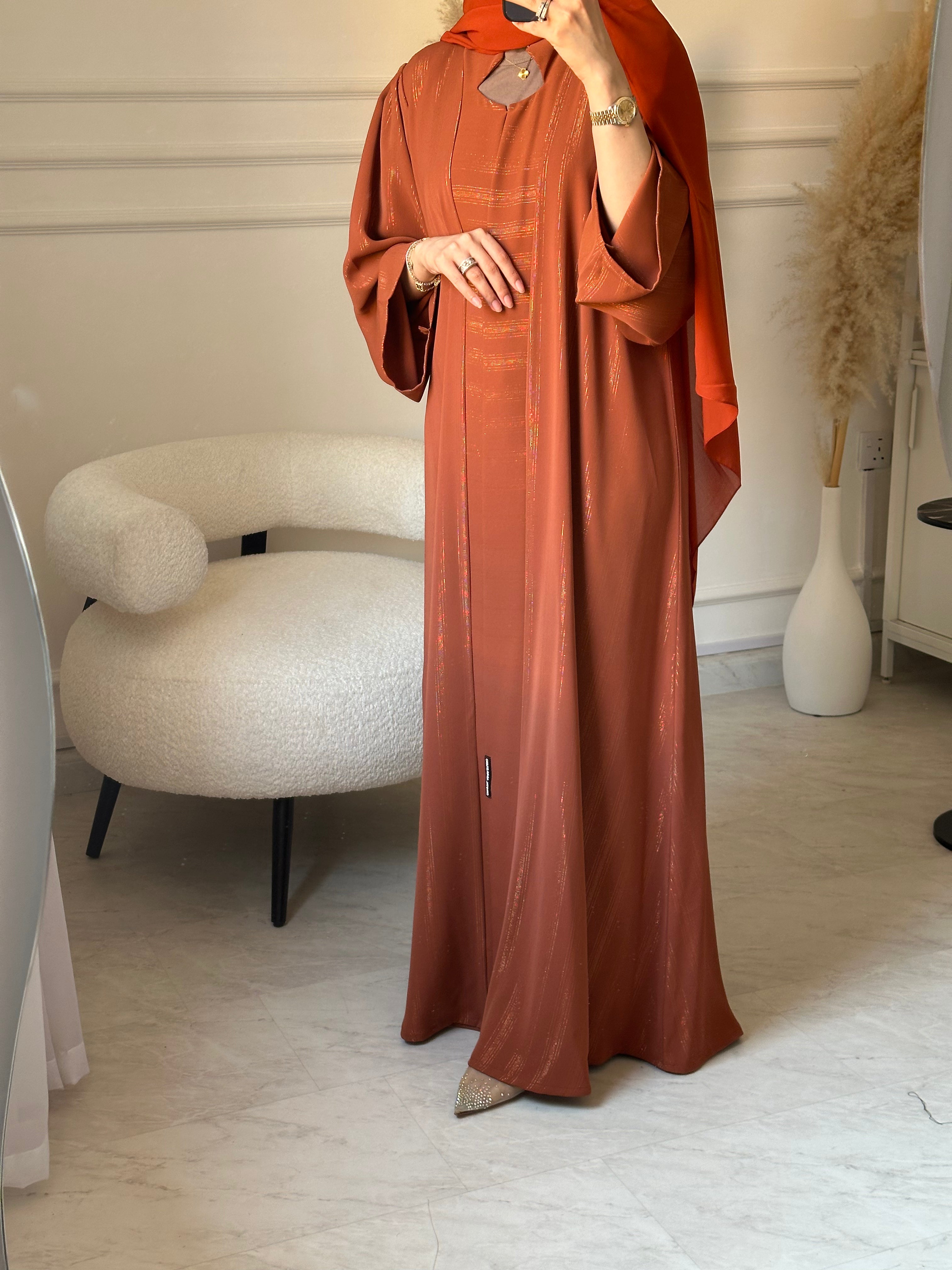 C 1517 Rust Bronze Abaya
