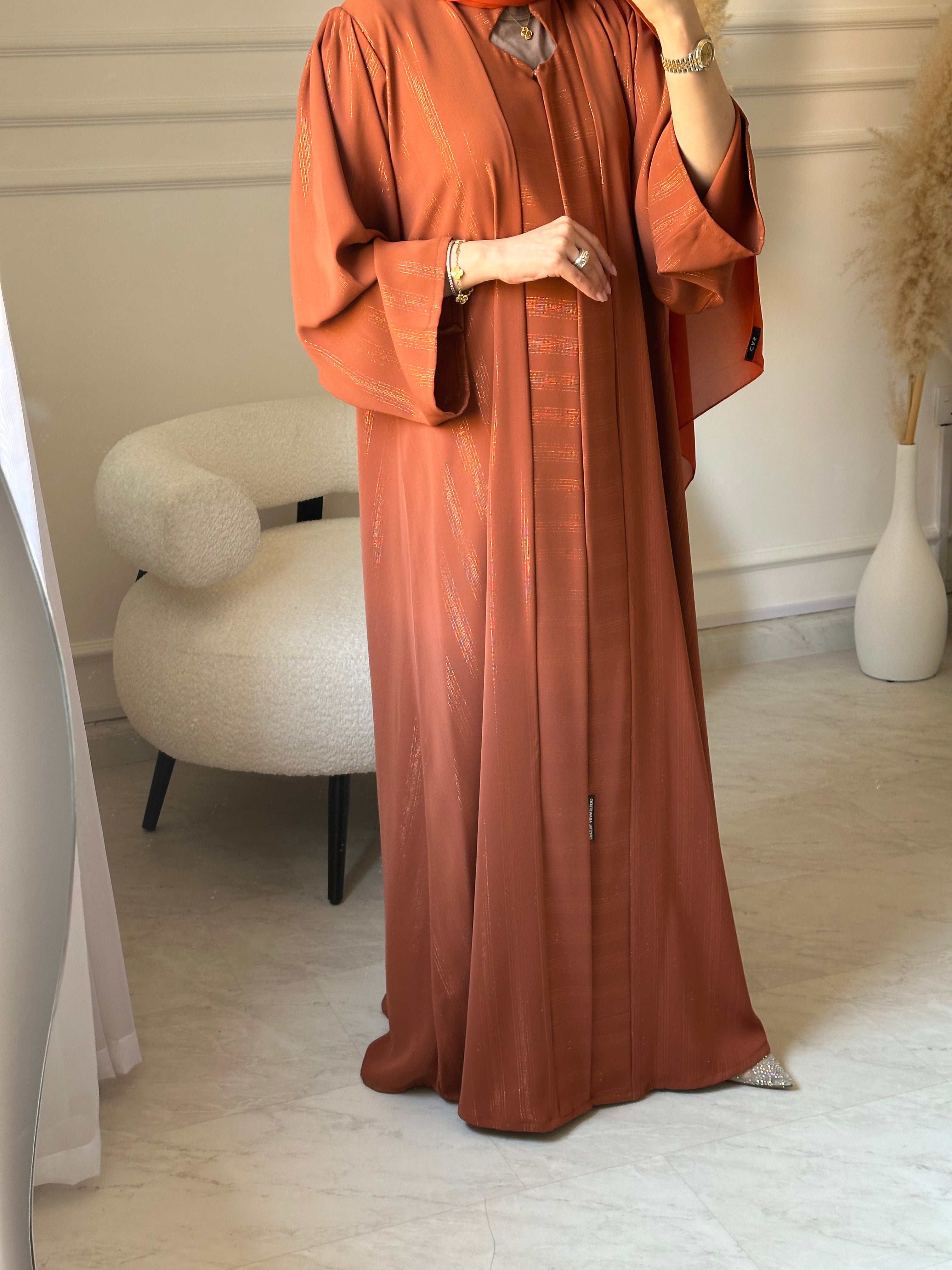 C 1517 Rust Bronze Abaya