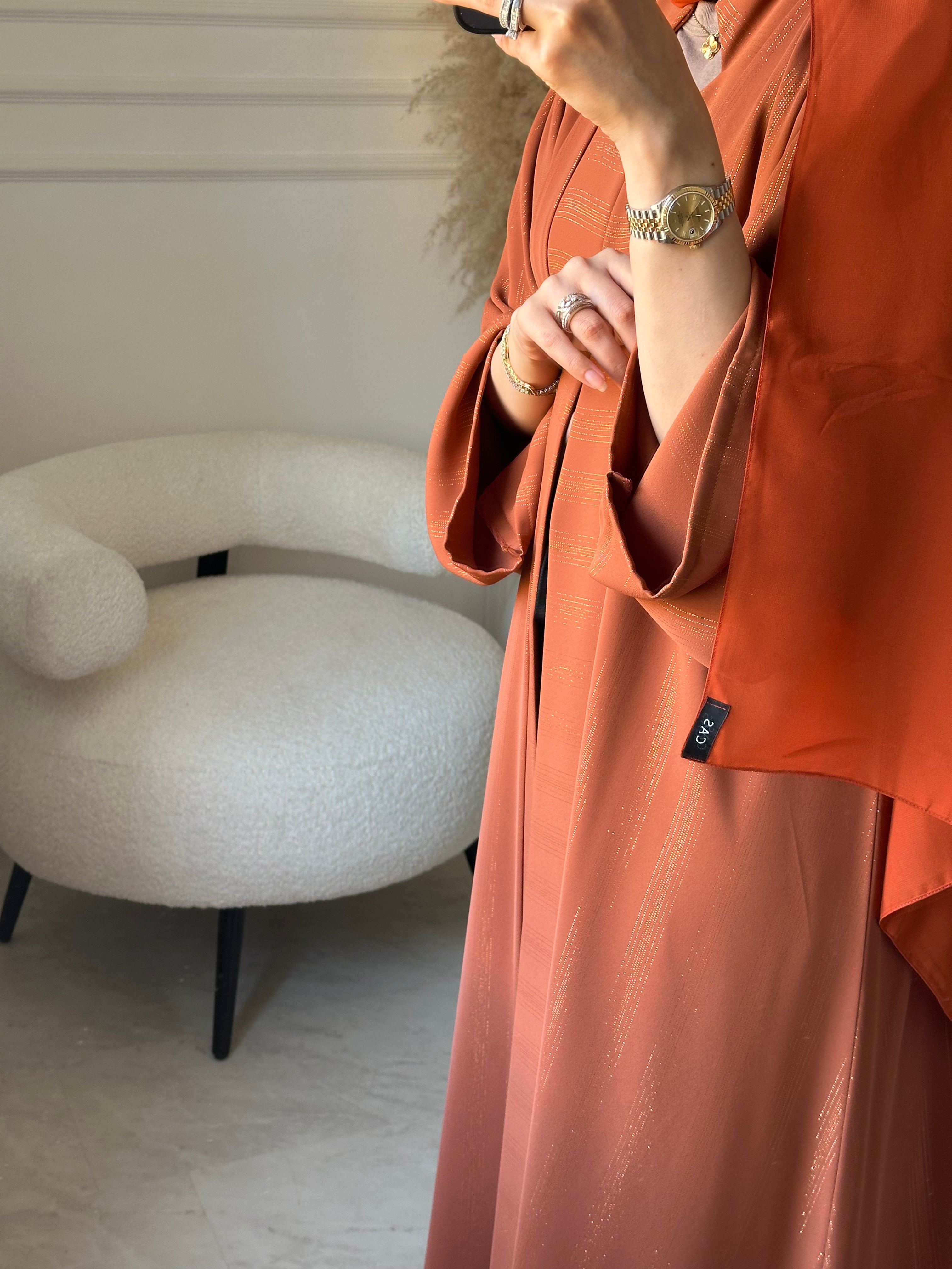 C 1517 Rust Bronze Abaya