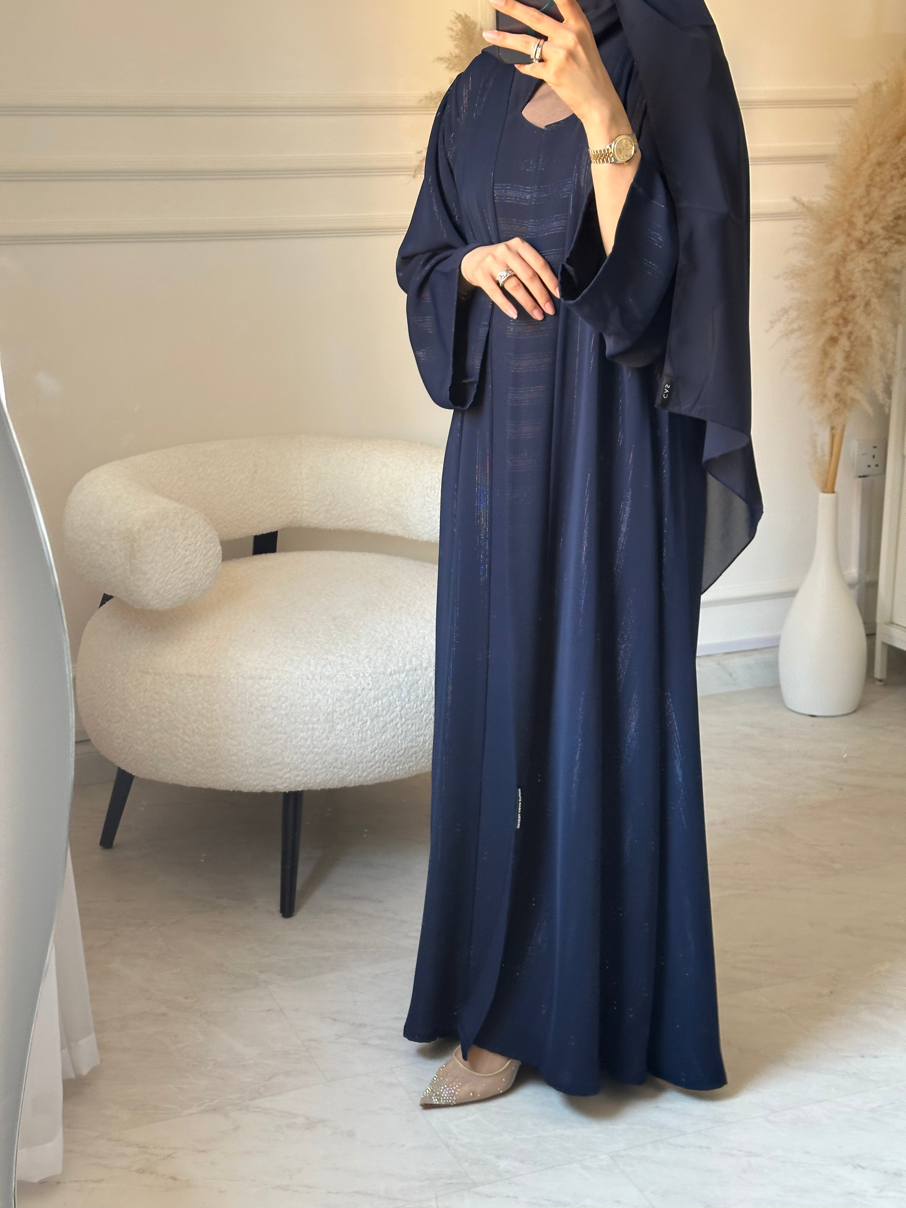 C 1516 Navy Blue Abaya