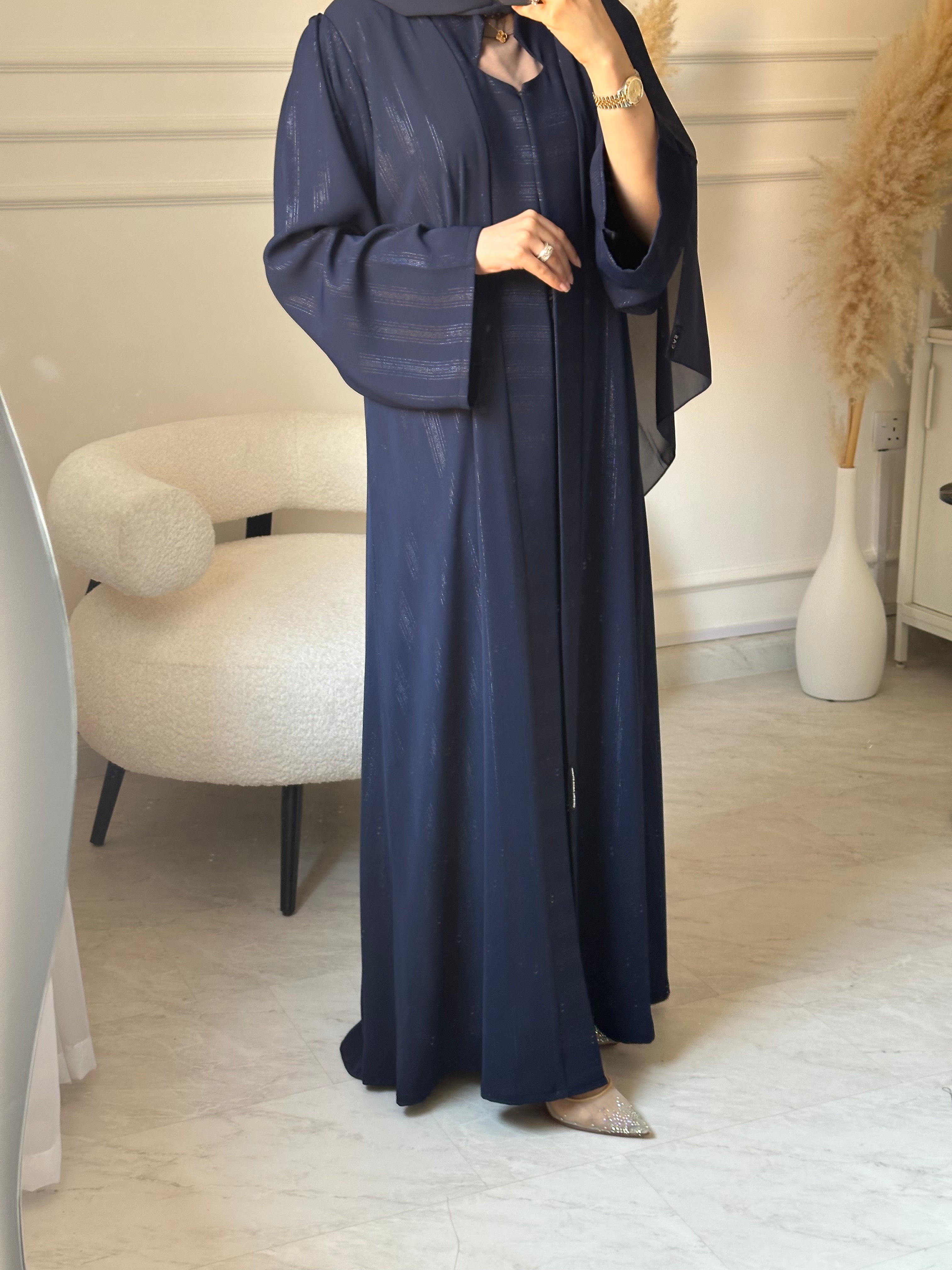 C 1516 Navy Blue Abaya