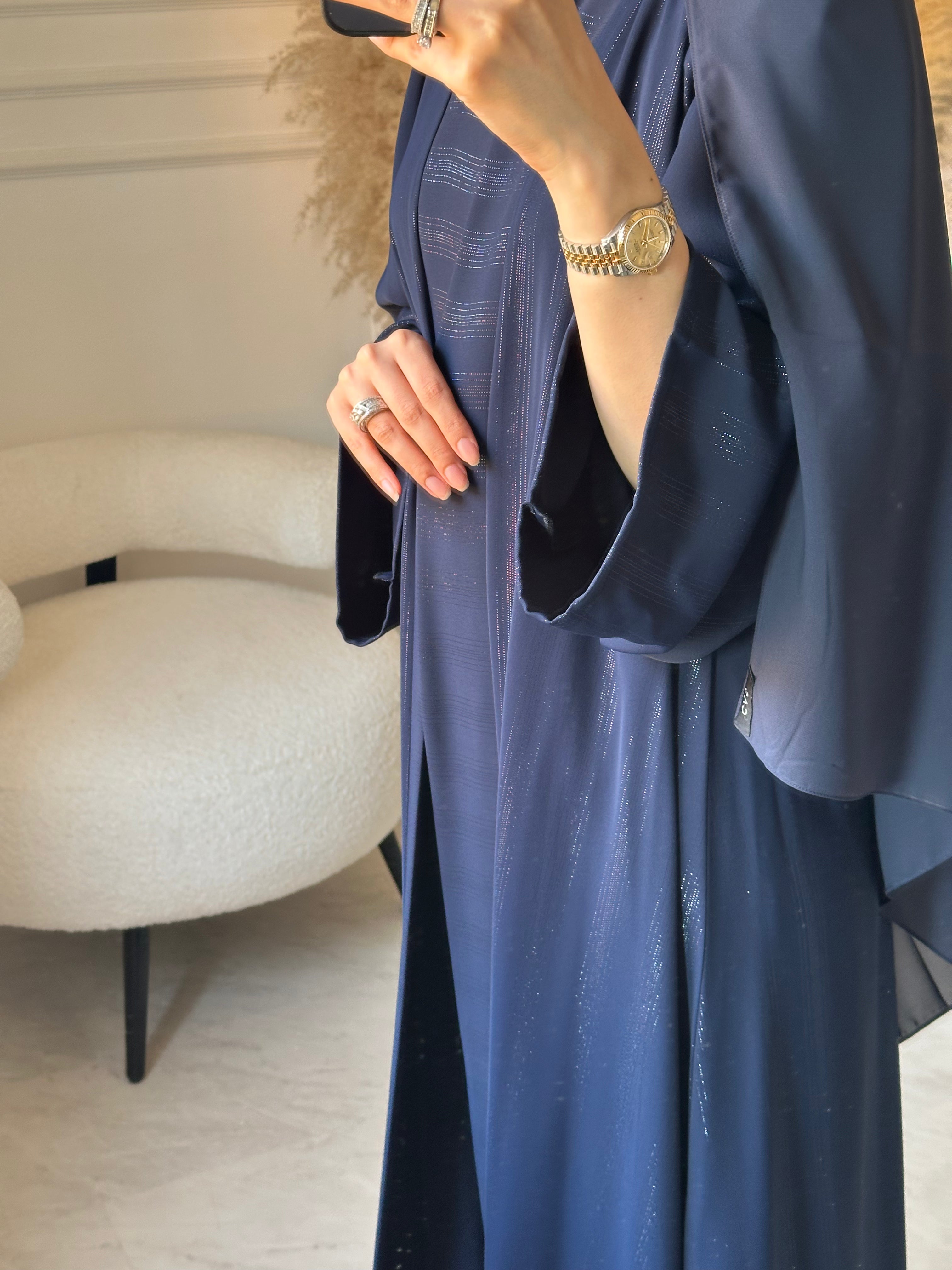 C 1516 Navy Blue Abaya