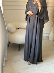 C 1518 Dark Grey Abaya