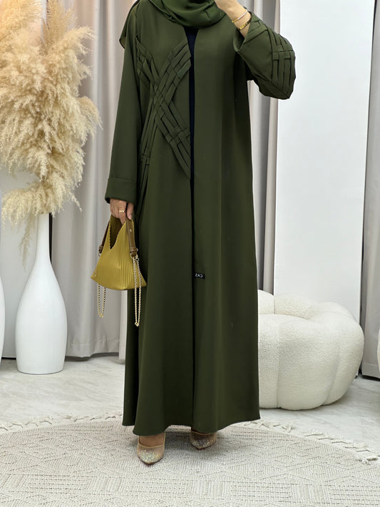 C 0284-01 Green Abaya