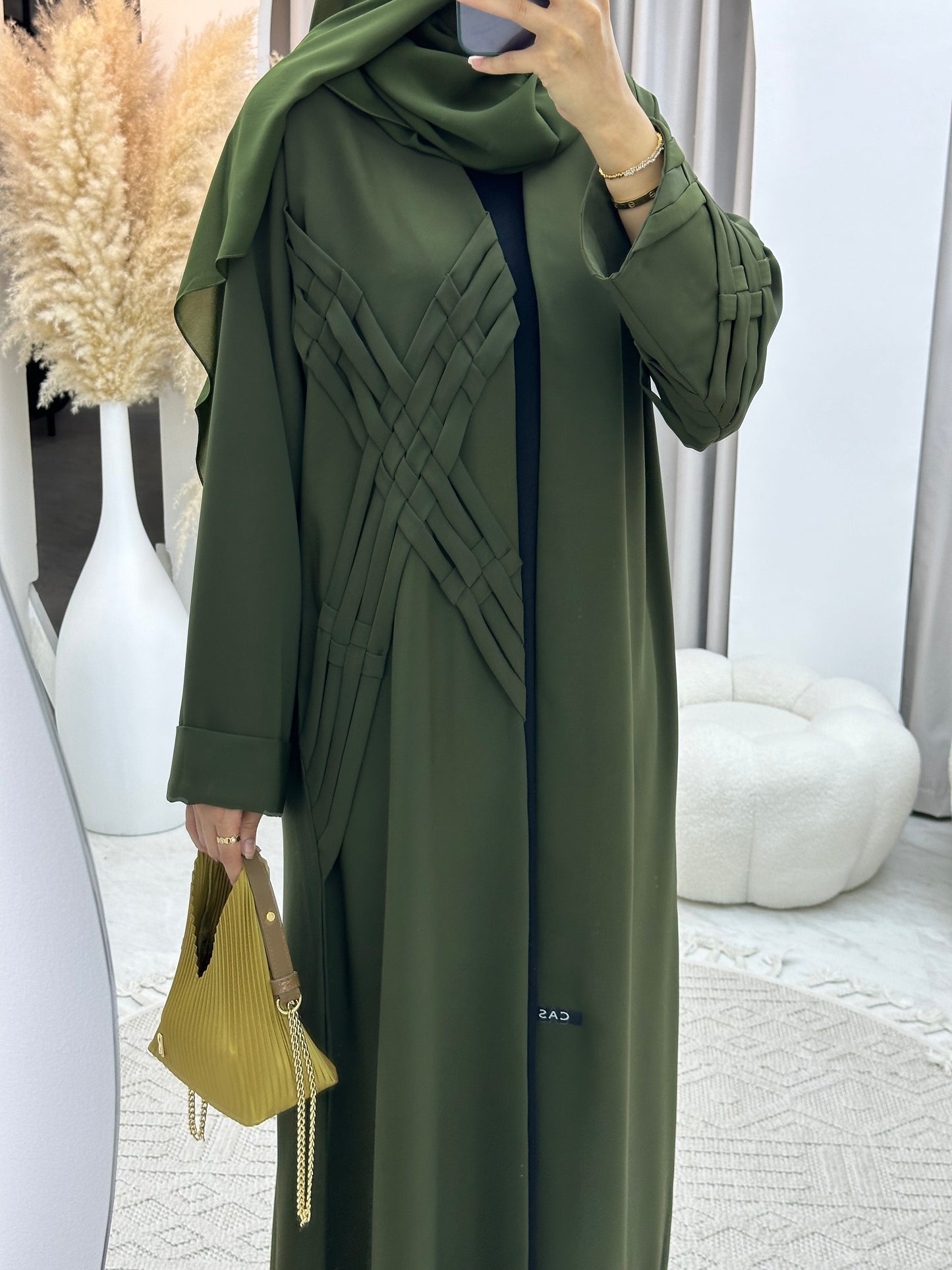 C 0284-01 Green Abaya