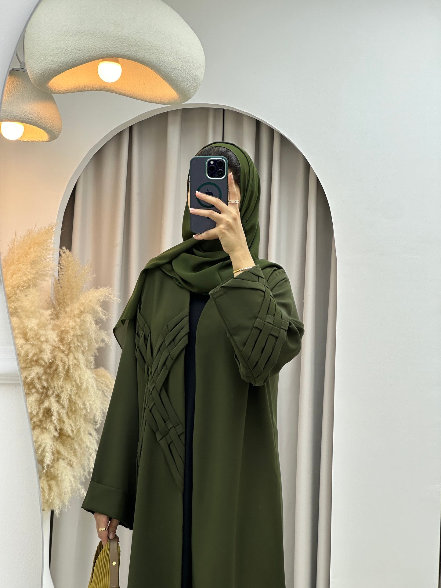 C 0284-01 Green Abaya