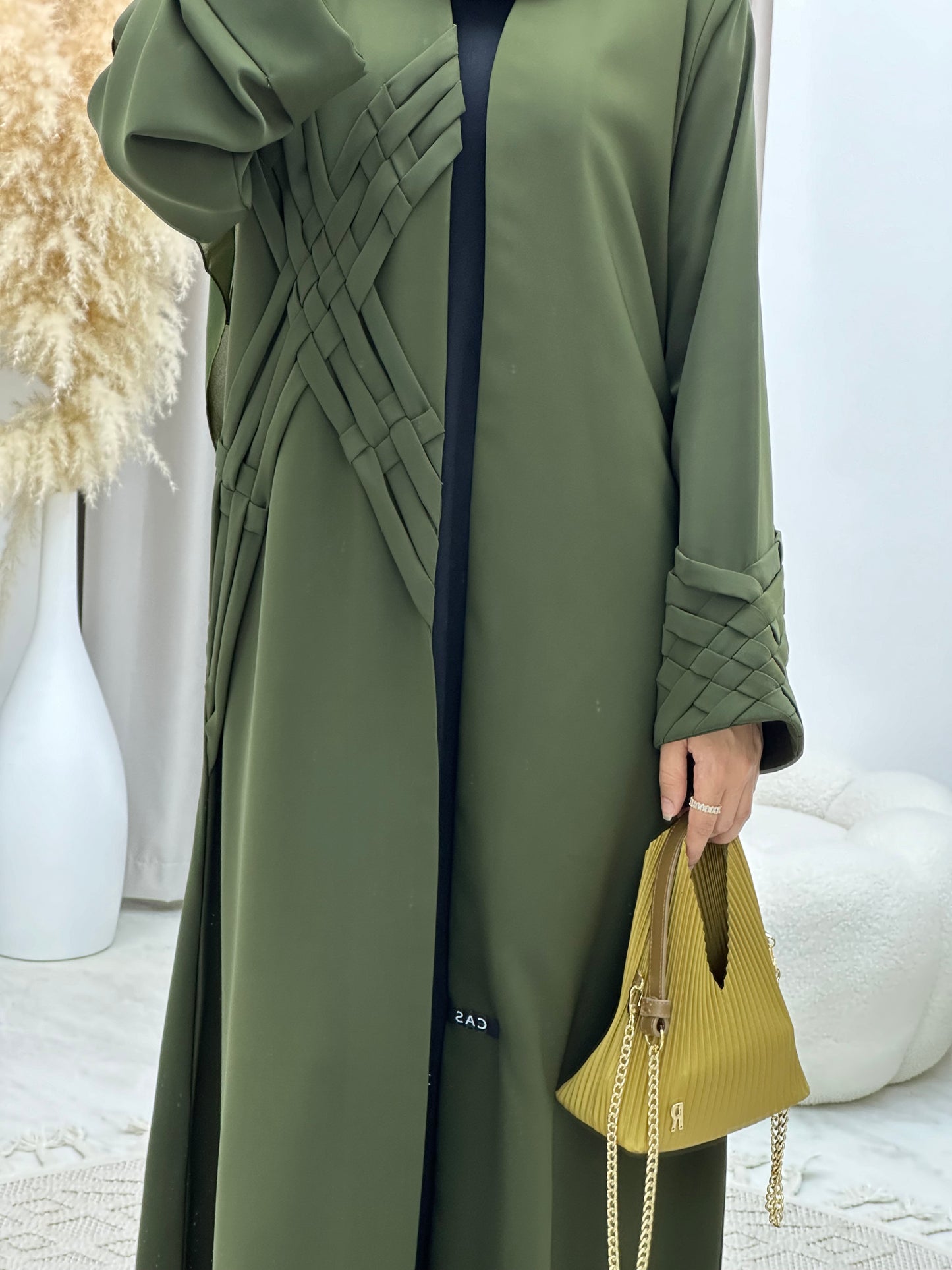 C 0284-01 Green Abaya