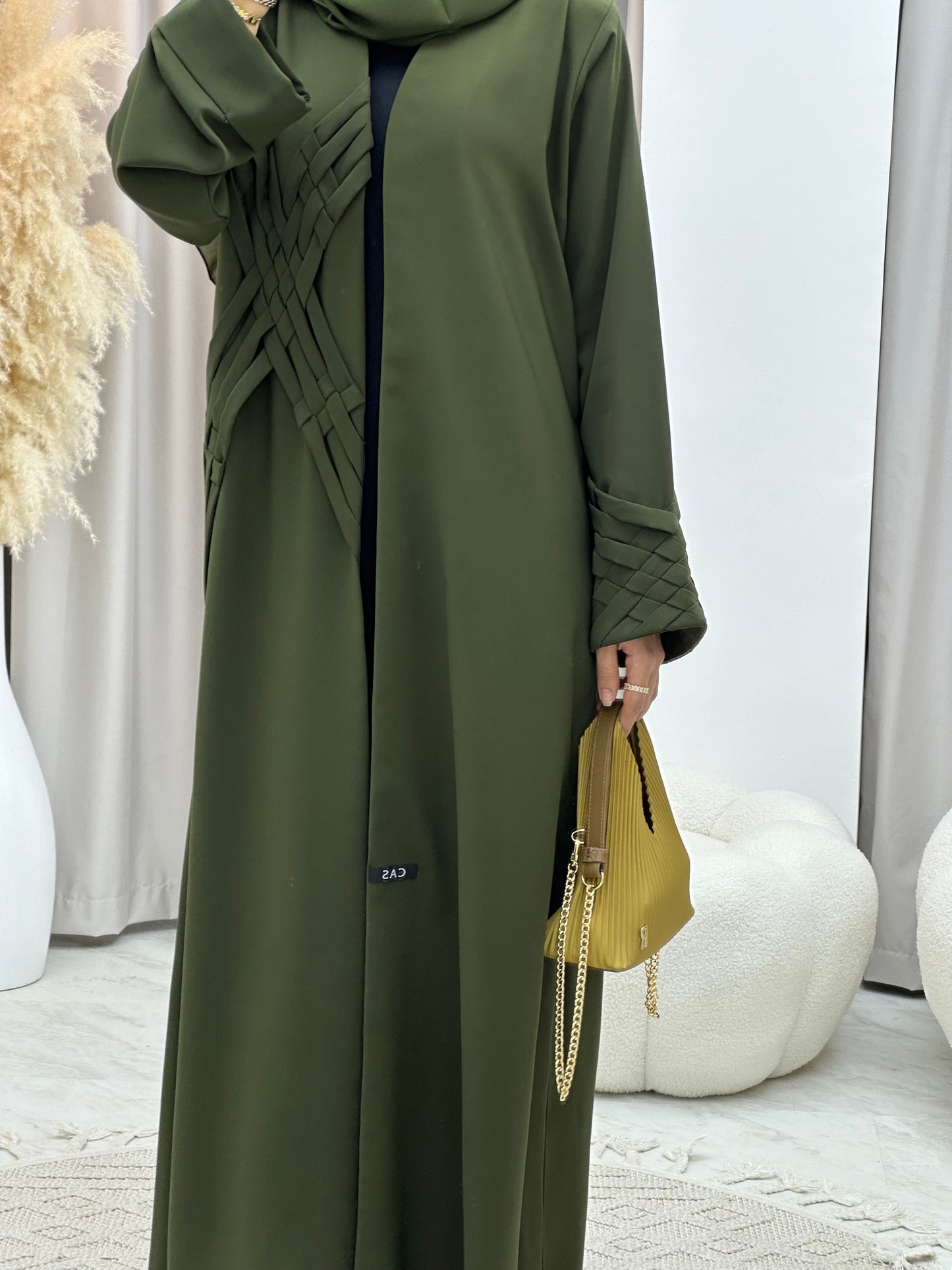 C 0284-01 Green Abaya