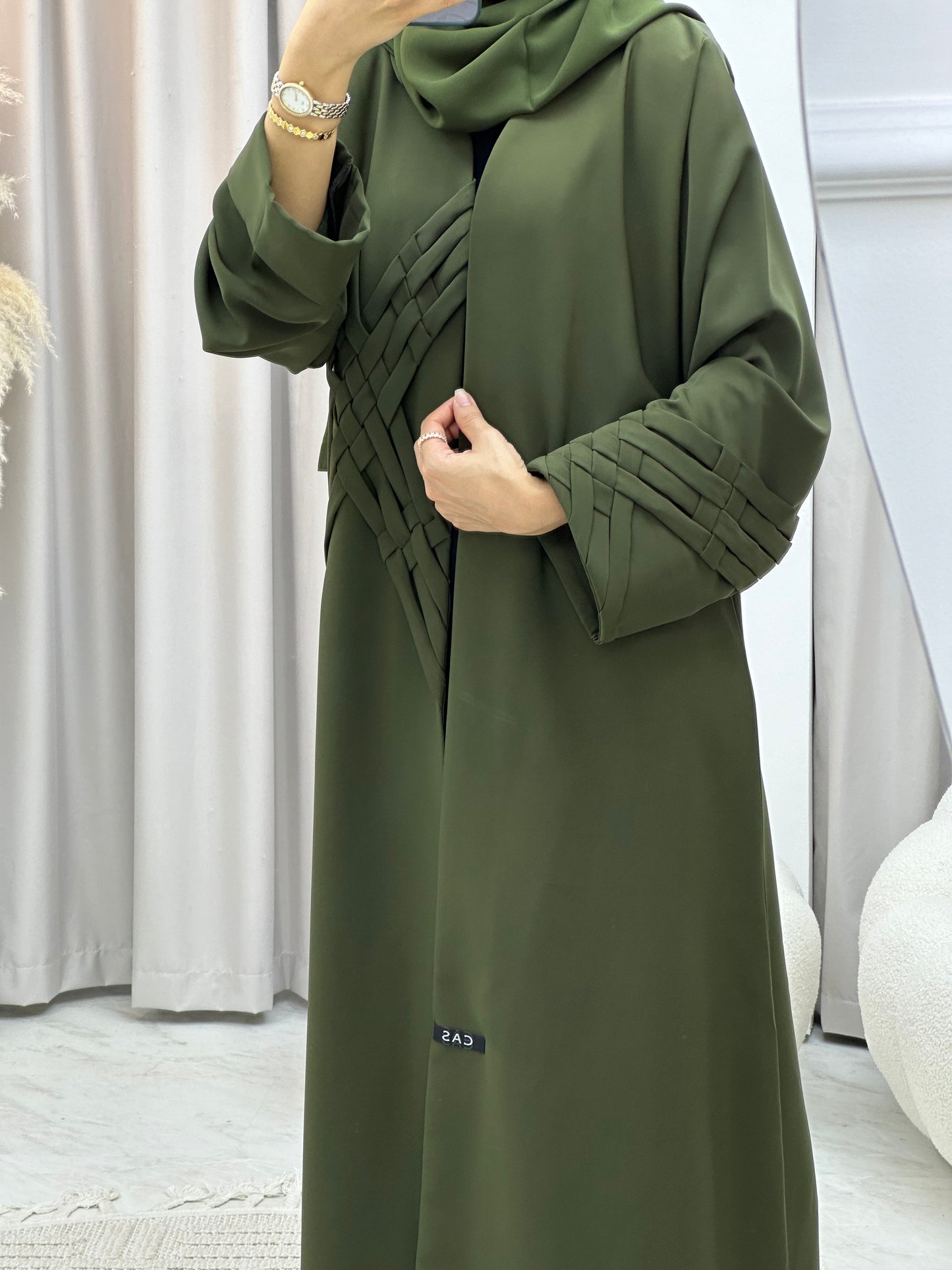 C 0284-01 Green Abaya