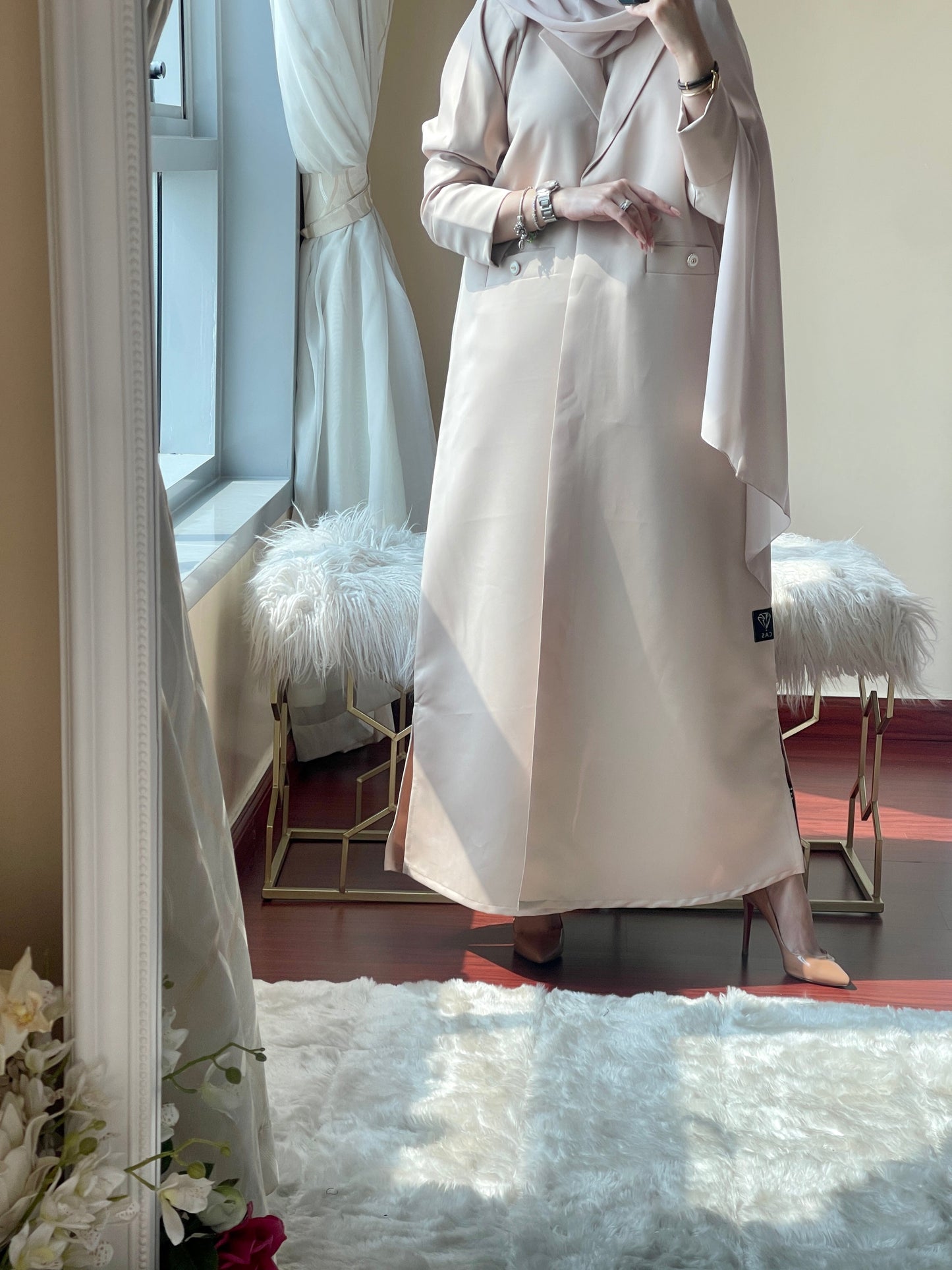 C-RTW-Beige-Satin-Coat-Abaya-Set