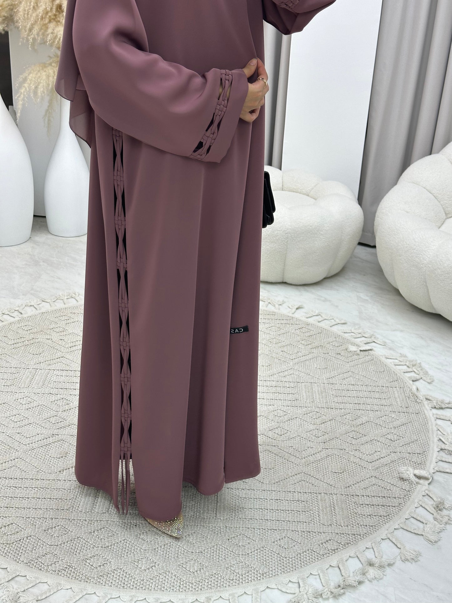 C 0144 Purple Abaya