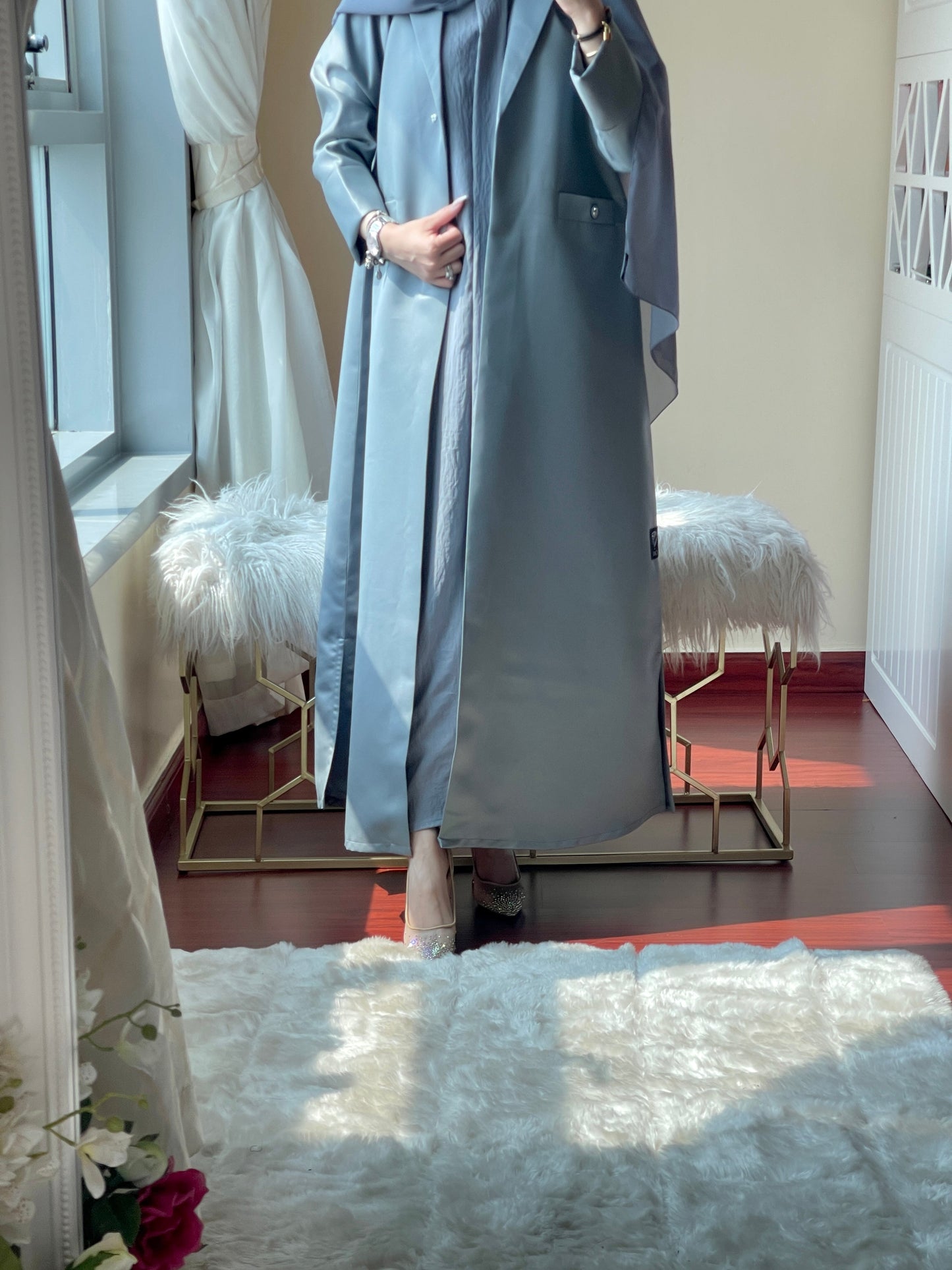 C-RTW-Grey-Satin-Coat-Abaya-Set