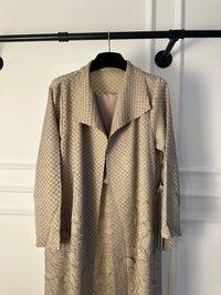 C RTW 1718 Beige Snakeskin Abaya - M / 56