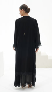 C 1123 Black Abaya