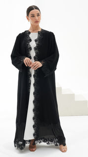 C 1123 Black Abaya