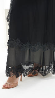 C 1123 Black Abaya