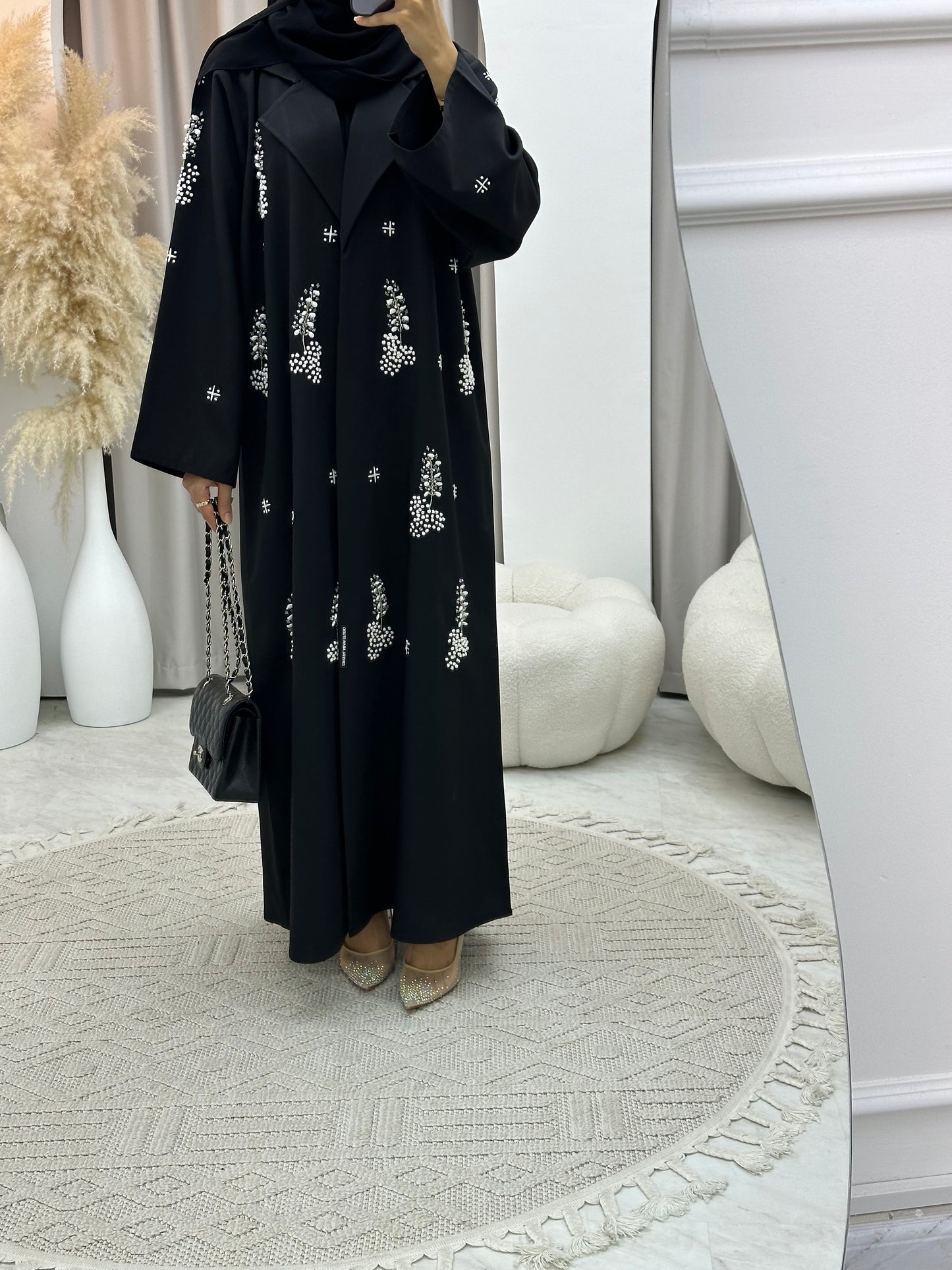 C 0149 Black Embroidery Abaya