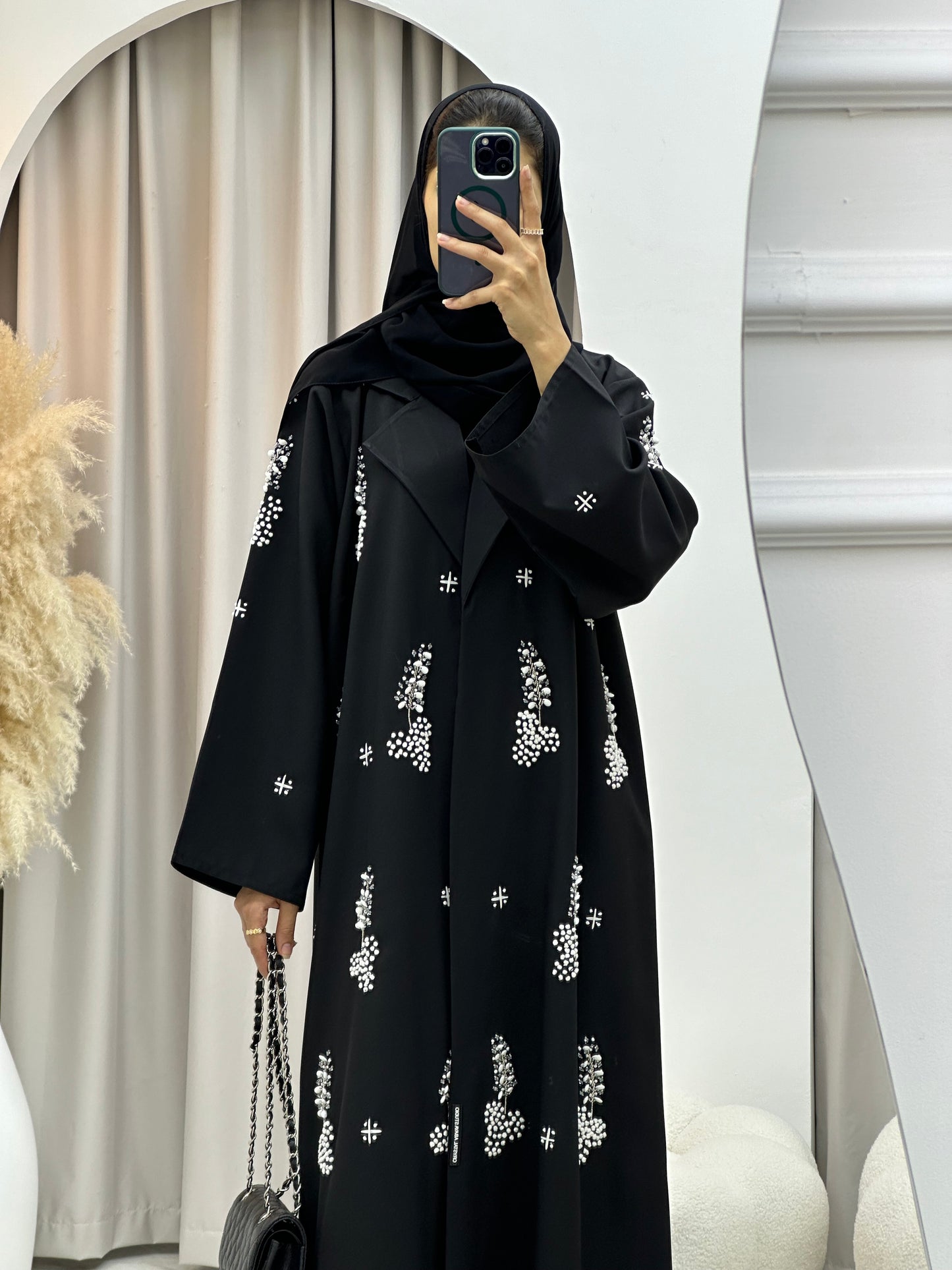 C 0149 Black Embroidery Abaya