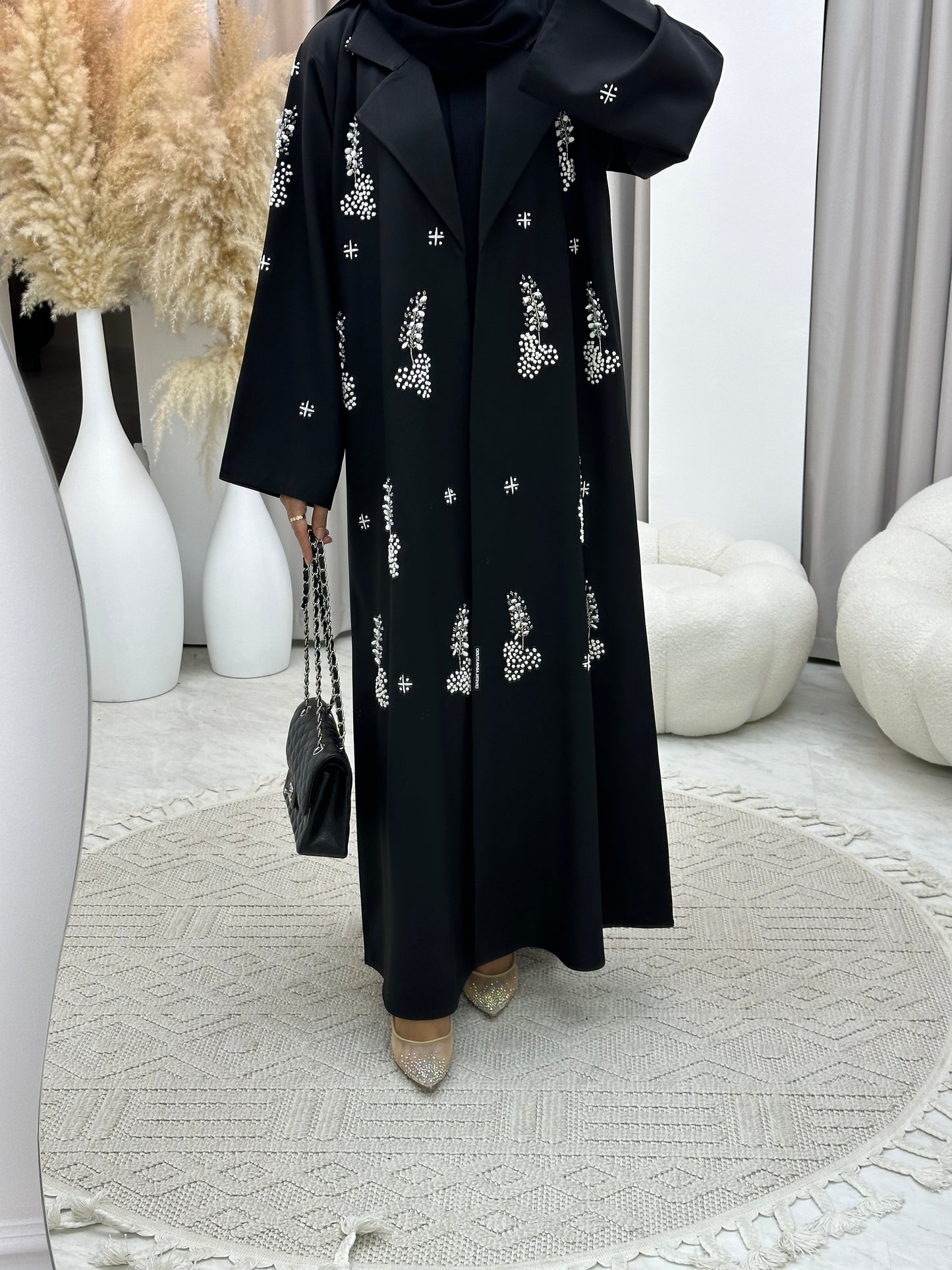 C 0149 Black Embroidery Abaya