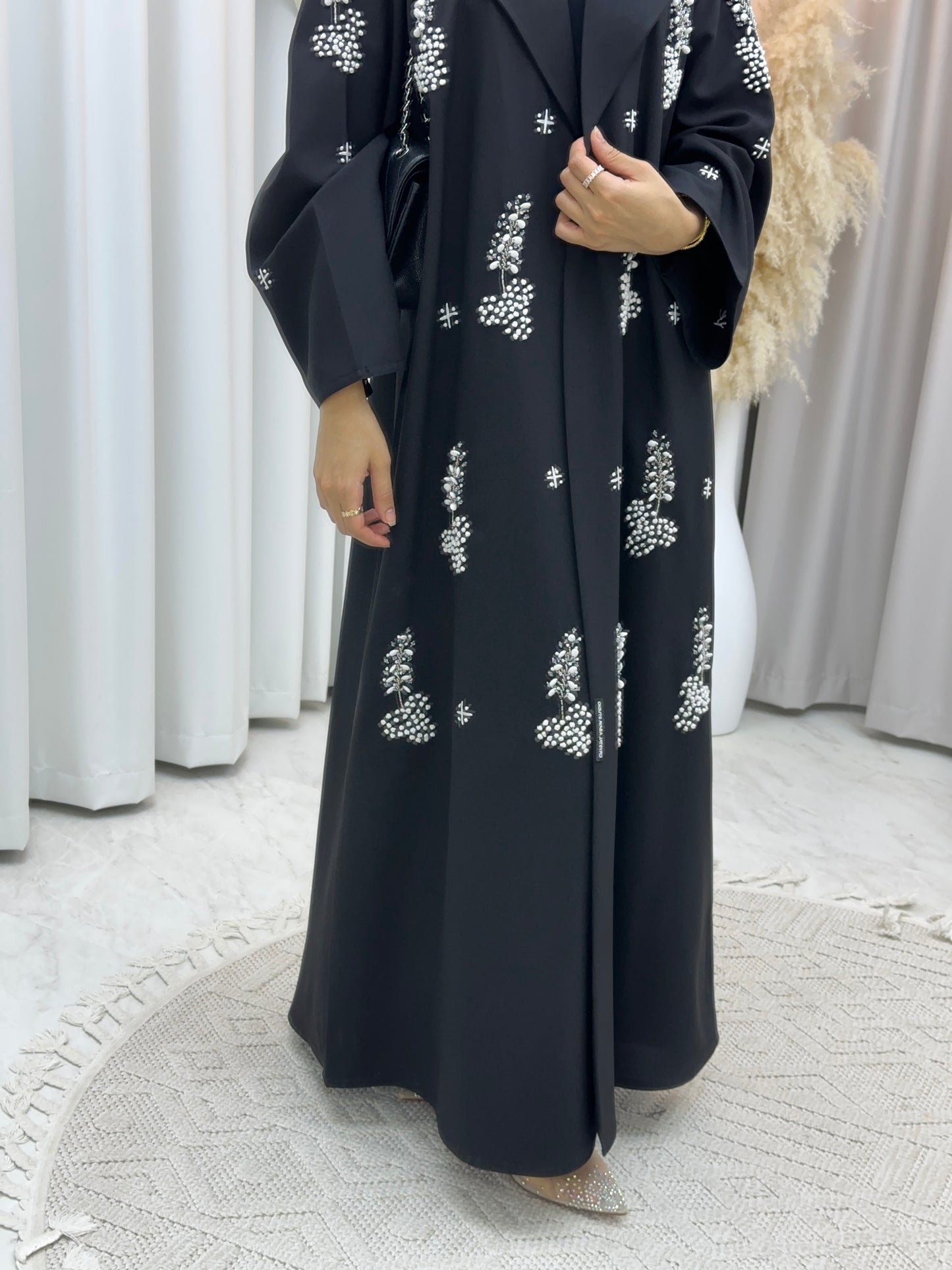 C 0149 Black Embroidery Abaya