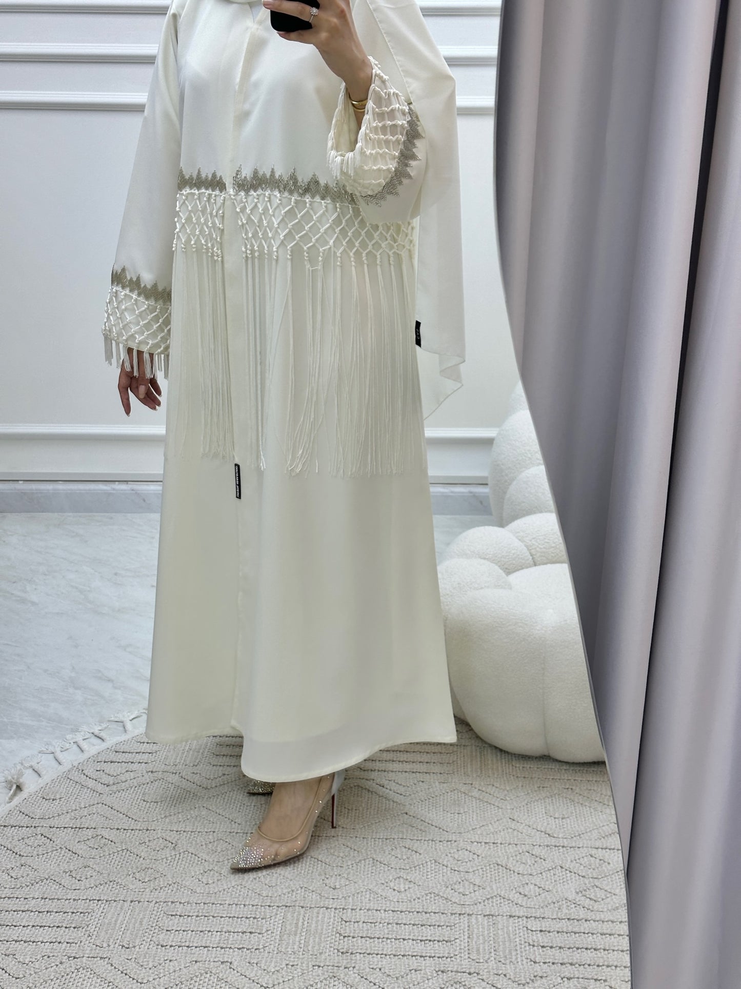 C RTW Ramadan White Eid Abaya