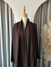 C 1517-11  Cocoa Premium Nada Pleated Abaya