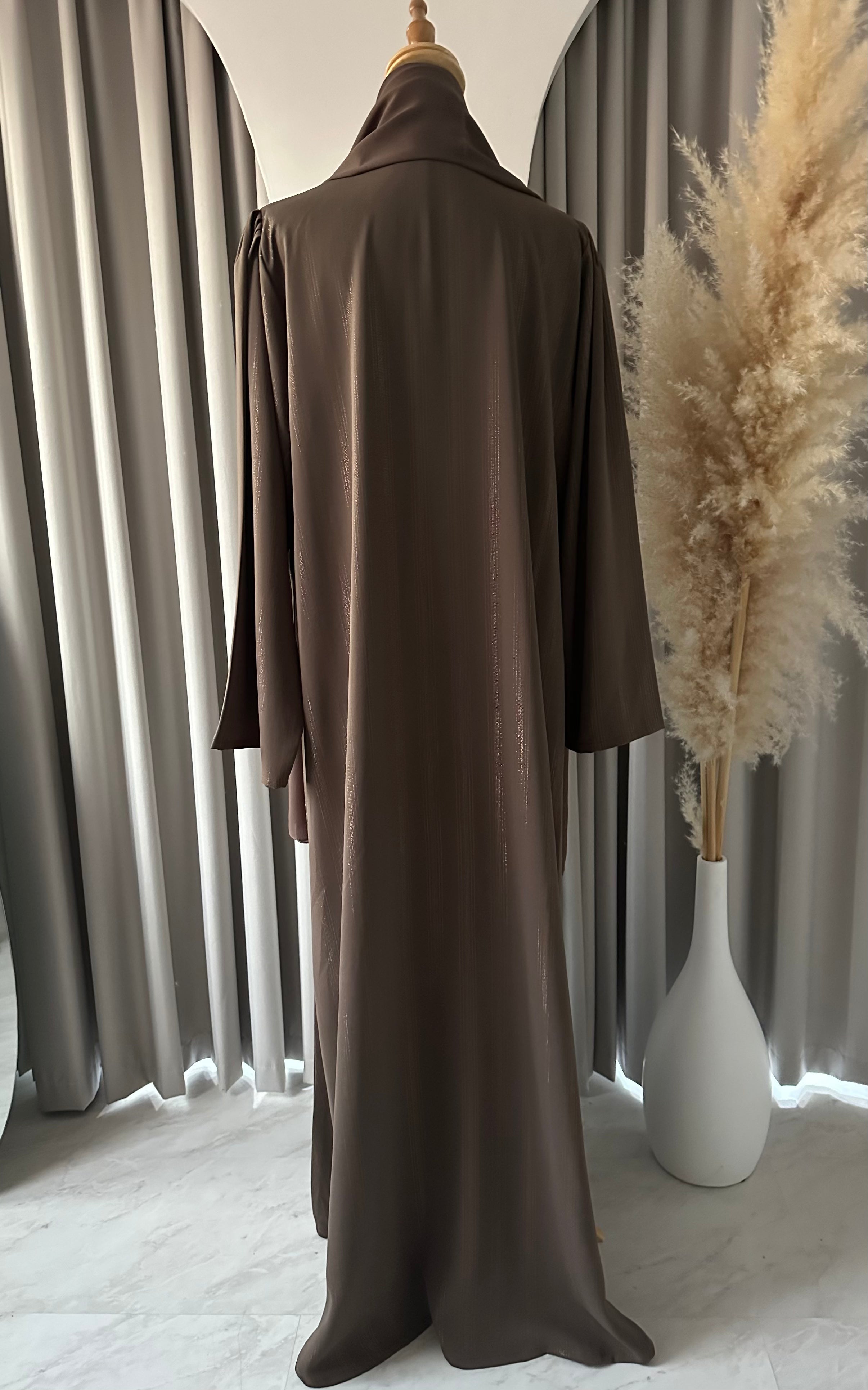 C 1516-06 Coffee Brown Abaya