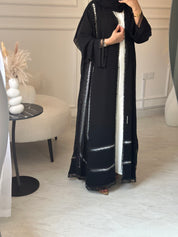 C 1047 Black Lace Abaya