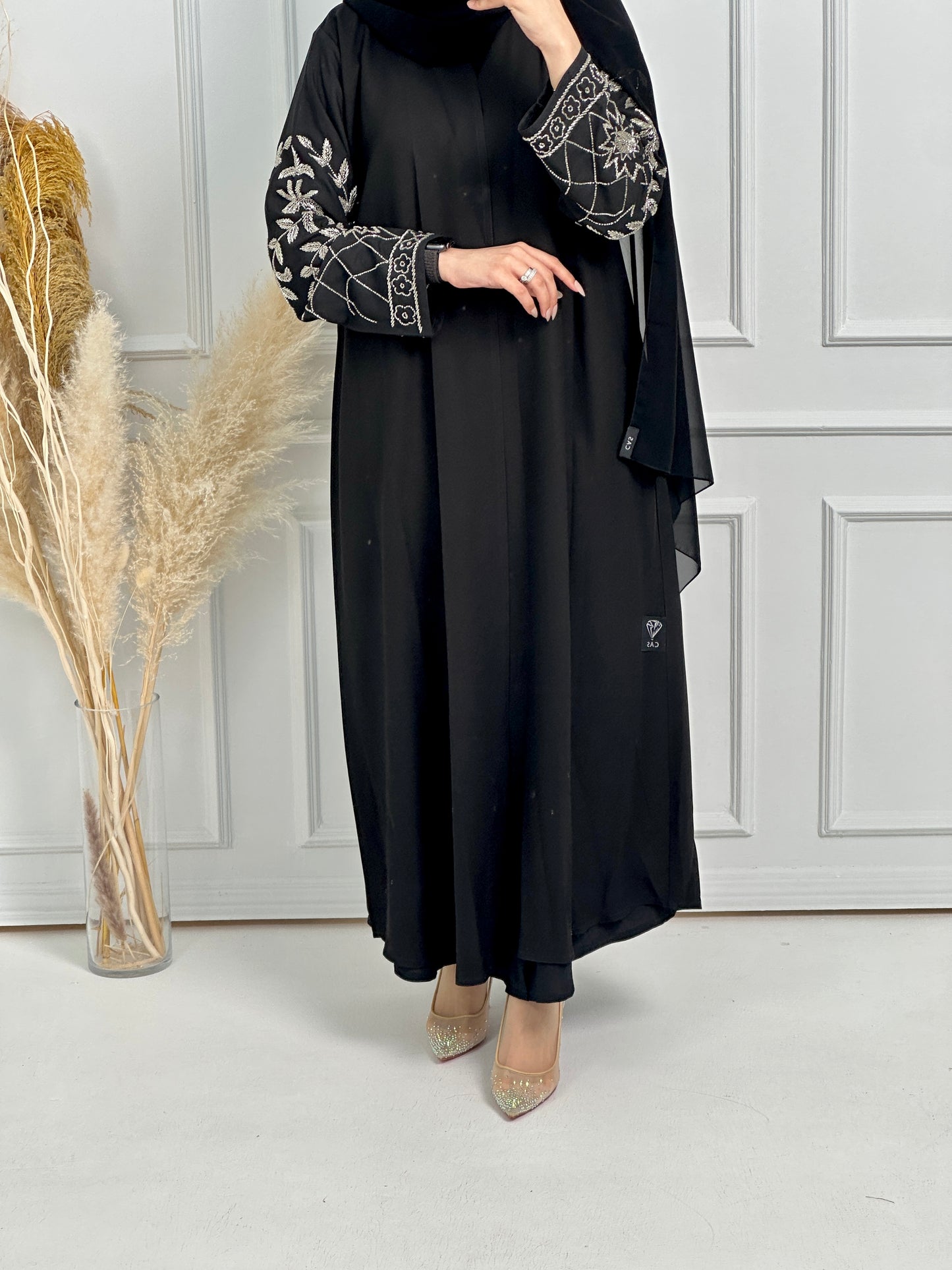 C-Black-Crepe-Evening-Abaya-Set-63