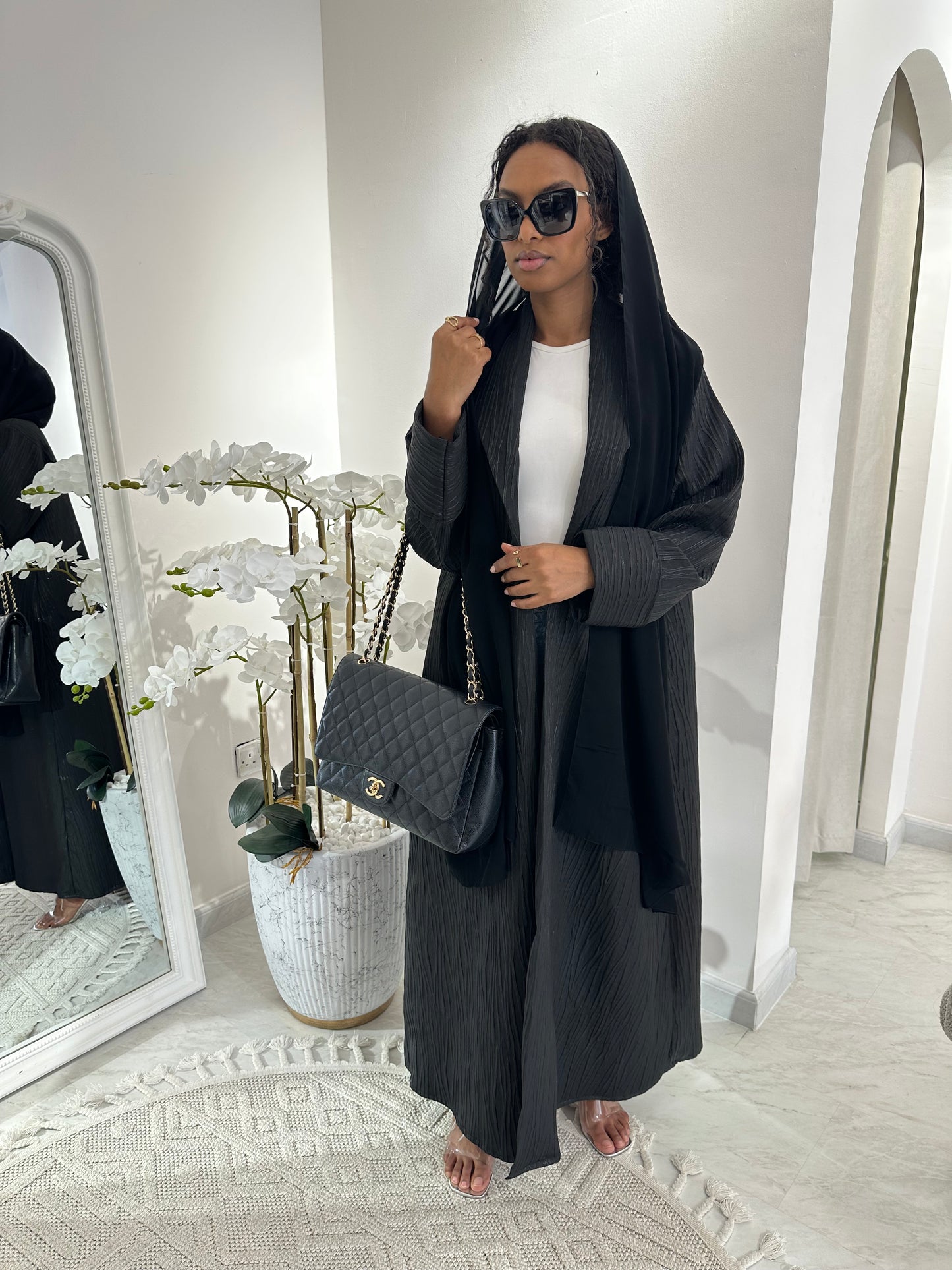 C Black Summer Work Abaya 01